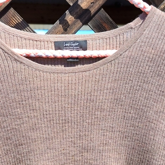 ⭐️Lord and Taylor 100% Extra fine Marion Tan Shirt - Picture 3 of 9